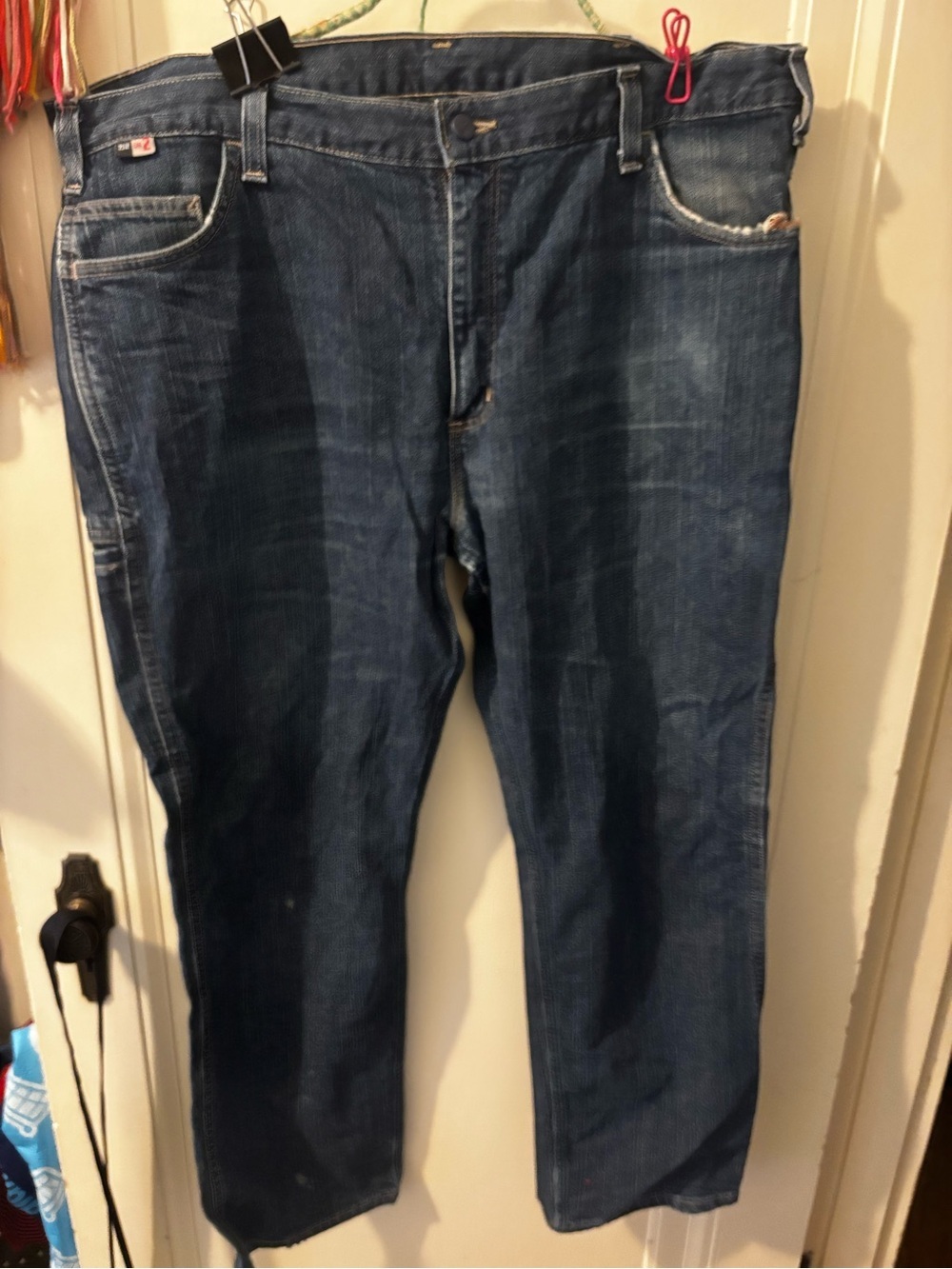 Men'a Carhartt Classic Dark Blue Denim Jeans